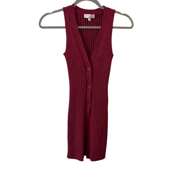 Ronny Kobo Garner Knit Top Ribbed Sweater Set Two Piece Shrug fuchsia multi XS - Picture 12 of 16